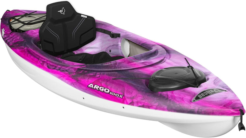 Pelican Argo 100X EXO, Premium Sit-in Recreational Kayak, EXO Cooler Bag Included, 10 Ft, Stardust, 2025