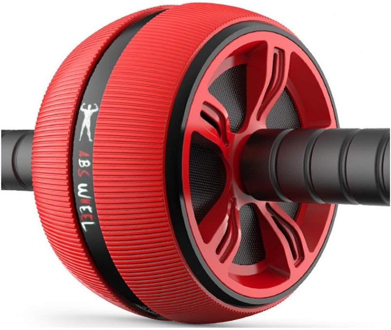 Abdominal Wheel Roller Trainer, Ab Roller Wheel Exercise Equipment, with Training Pad, Fitness Equipment, for Gym Home Exercise Tool Red