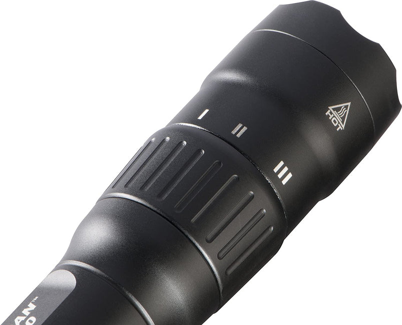 7600 Rechargeable Tactical Flashlight Black