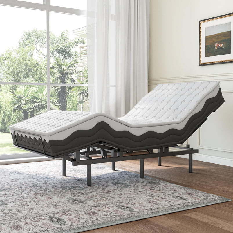 Adjustable Bed Frame -Wireless Remote -Memory Function -Adjustable Bed Base -Head and Foot Lift Incline -Zero Gravity -Quiet Motor for Lying Down