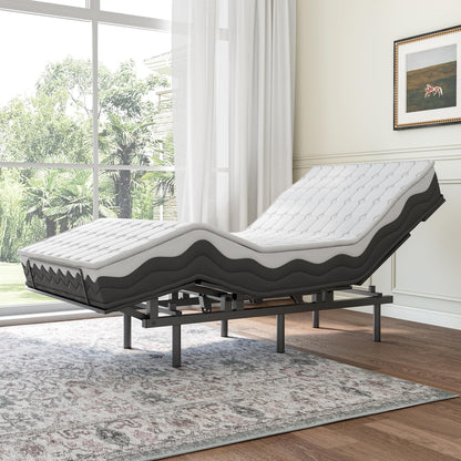 Adjustable Bed Frame -Wireless Remote -Memory Function -Adjustable Bed Base -Head and Foot Lift Incline -Zero Gravity -Quiet Motor for Lying Down