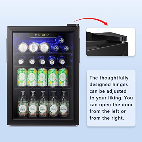 Antarctic Star Mini Fridge-95 CAN Beverage Refrigerator