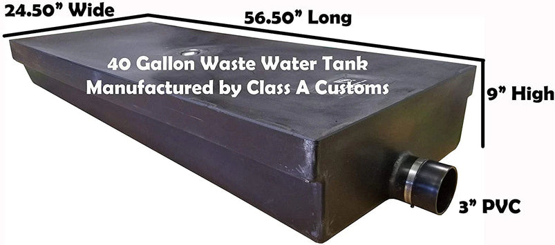 40 Gallon RV Waste Black Water Holding Tank Wt-4000