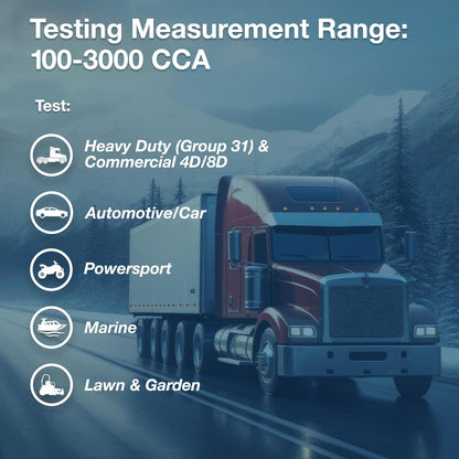 6V and 12V Automotive Battery and Electrical System Analyzer Using Conductance Profiling-Cpx-900-Identify Batteries with Low Reserve Capacity