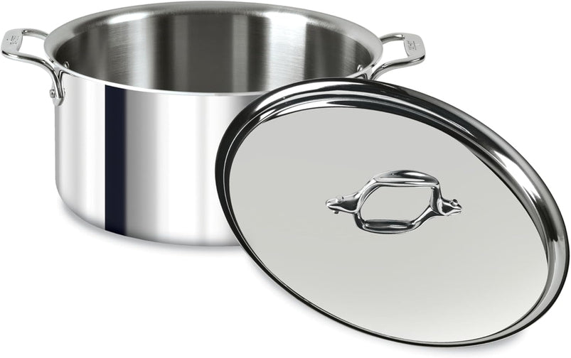 All-Clad D3 Stockpot 8 QT Stainless Lid Induction Oven Safe